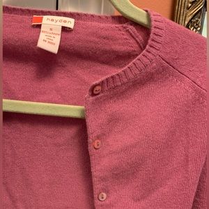 HAYDEN 100% Cashmere button sweater brand new absolutely gorgeous size s…